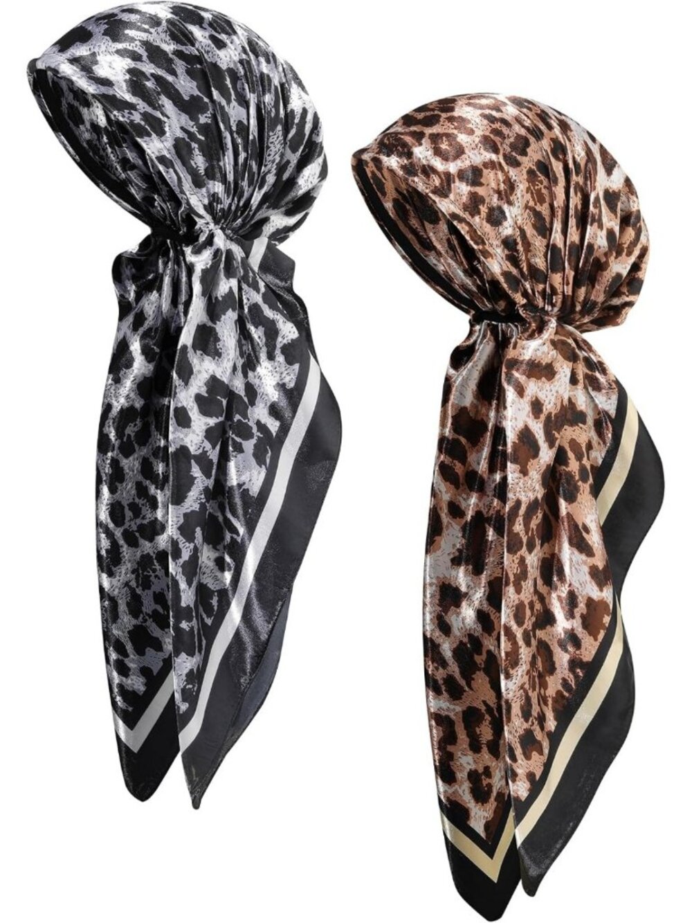 Stylish Pretied Head Scarves for Women - 2 Pack Chemo Headwear & Hair Loss Wraps